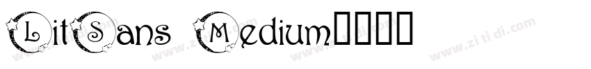 LitSans Medium字体转换